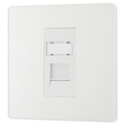 British General Evolve 1-Gang RJ45 Ethernet Socket Pearlescent White ...