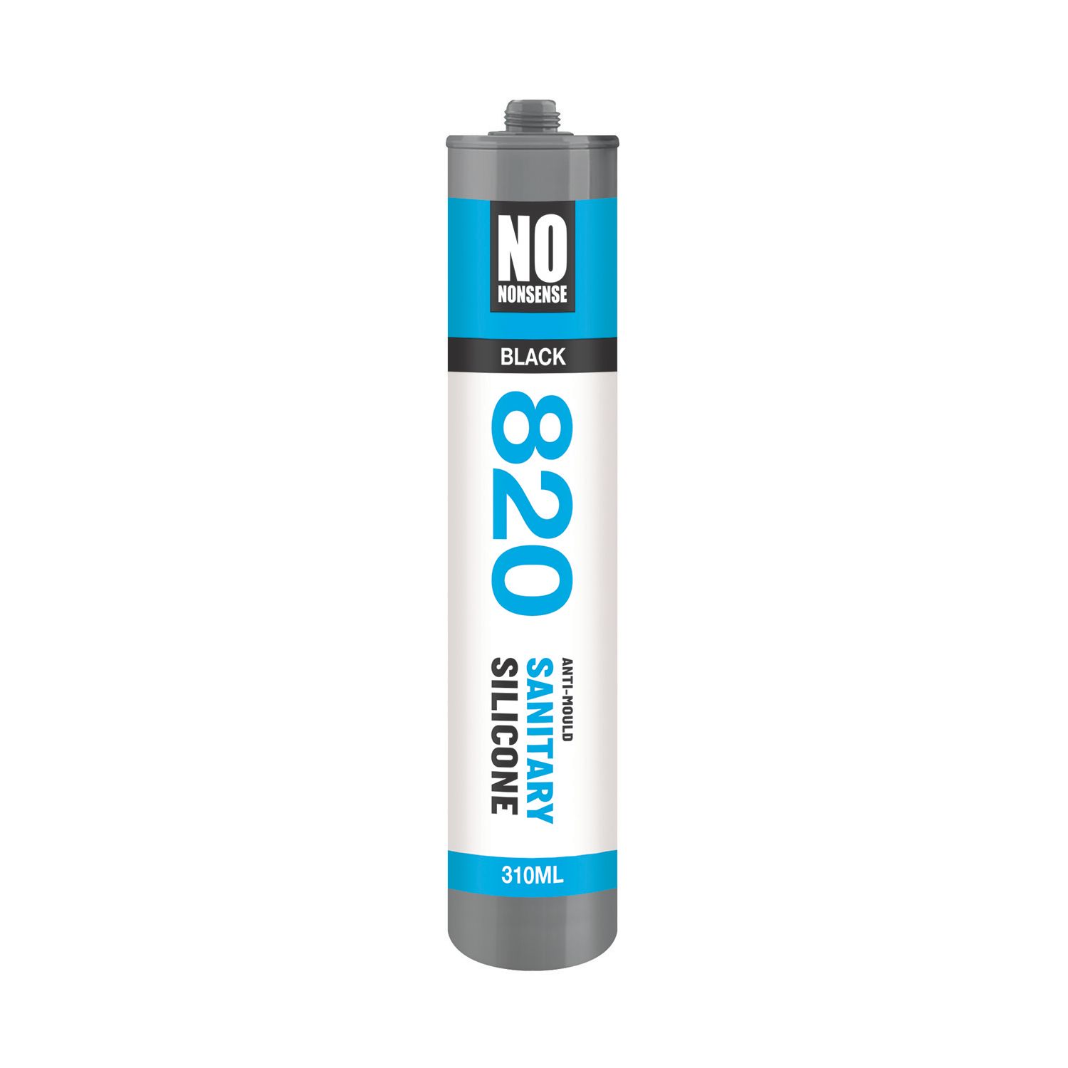 No Nonsense 820 Sanitary Silicone Black 310ml (81712)