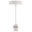 British General  6" Pendant Set Light Fitting B22 White 3" 5 Pack