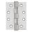 Smith & Locke  Satin Stainless Steel Grade 11 Fire Rated Ball Bearing Hinges 102mm x 76mm 3 Pack