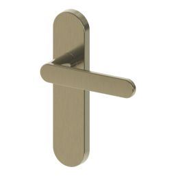 Cooke & Lewis Maugan Lever on Backplate Door Handles Pair Antique Brass