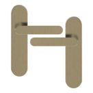 Cooke & Lewis Maugan Lever on Backplate Door Handles Pair Antique Brass