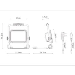 Titan  Rechargeable LED Work Light 3500lm