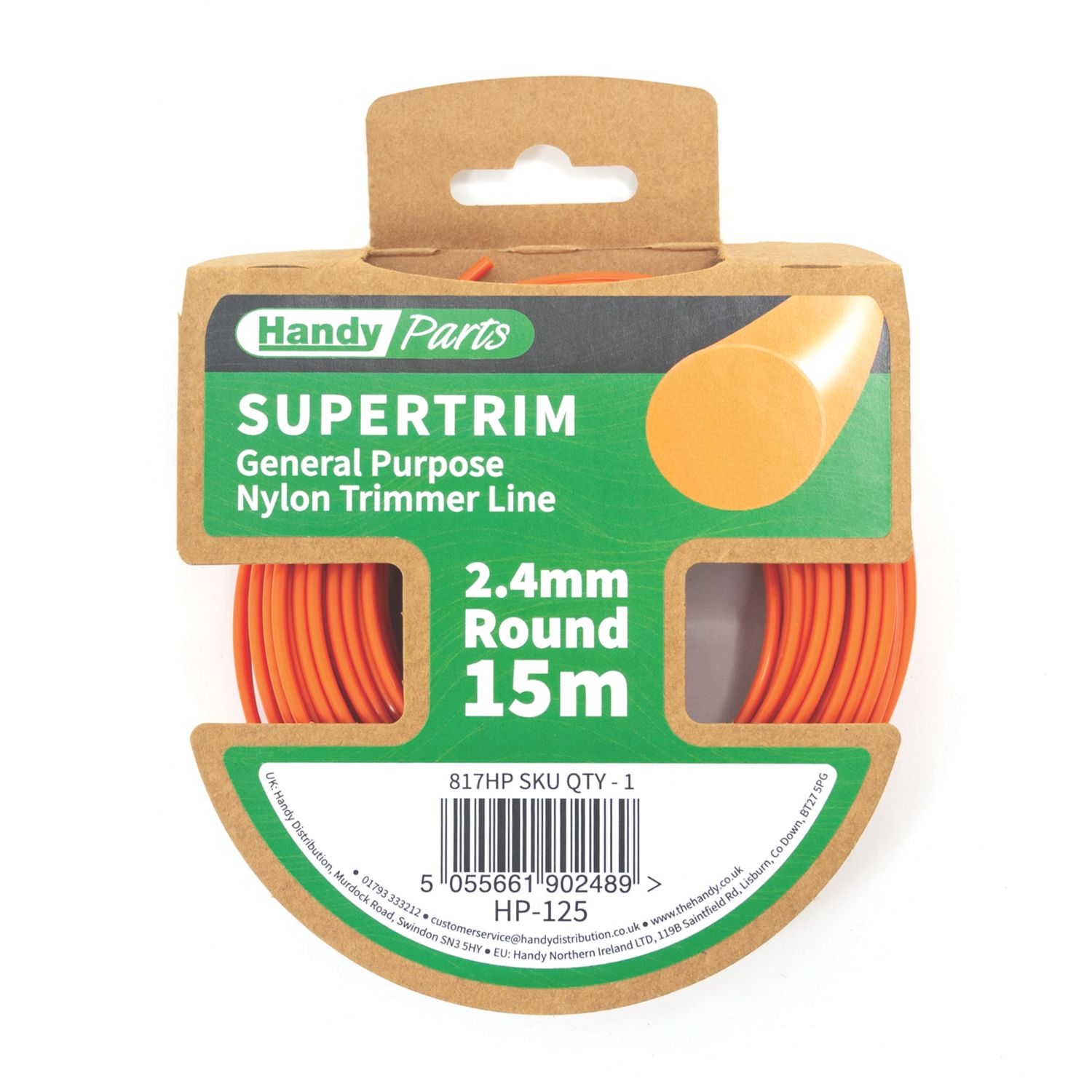 Handy Parts HP-125 Nylon Trimmer Line 2.4mm x 15m (817HP)