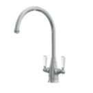 ETAL Oswald Dual Lever Kitchen Mixer Chrome