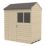 Forest  6' x 4' (Nominal) Reverse Apex Overlap Timber Shed with Assembly