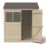 Forest  6' x 4' (Nominal) Reverse Apex Overlap Timber Shed with Assembly