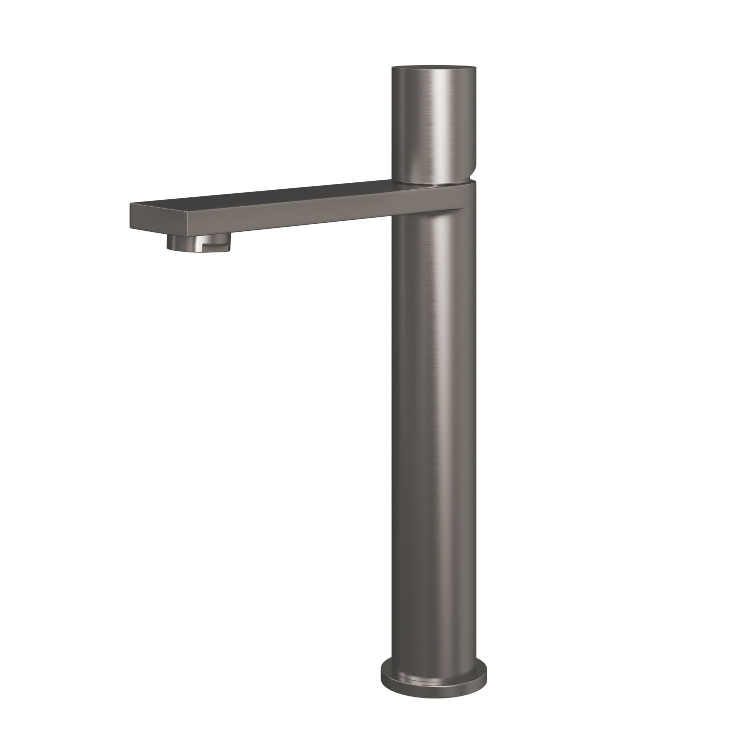 ETAL Saris High Rise Gun Metal 284mm Standard Round Head Mono Basin Mixer Tap (817KG)