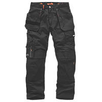 Scruffs Trade Holster Work Trousers Black 36" W 29" L