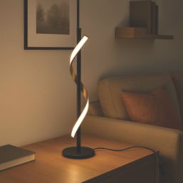 Eglo Conaprato Mains LED Table Lamp Black & Brushed Brass 9W 1050lm
