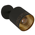 Eglo Esteperra Cylindrical 1-Light Spotlight Black