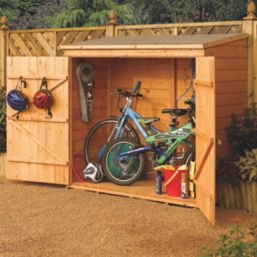 Rowlinson Shiplap 6' x 2' 6" (Nominal) Pent Timber Bike Store