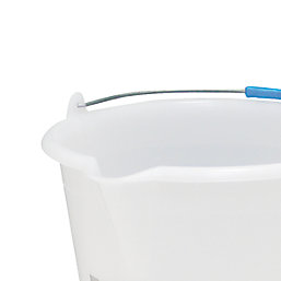 Refina  Plastic Gauging Bucket White 12Ltr