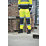 Tough Grit  Hi-Vis Jogging Bottoms Elasticated Waist Yellow / Navy Medium 37" W 30" L