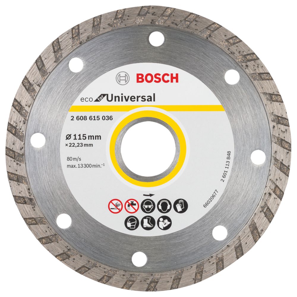 Bosch Eco Multi-Material Universal Turbo Diamond Disc 115mm x 22.23mm ...