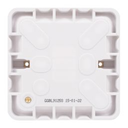 Schneider Electric Lisse 1-Gang Surface Pattress  Back Box 25mm