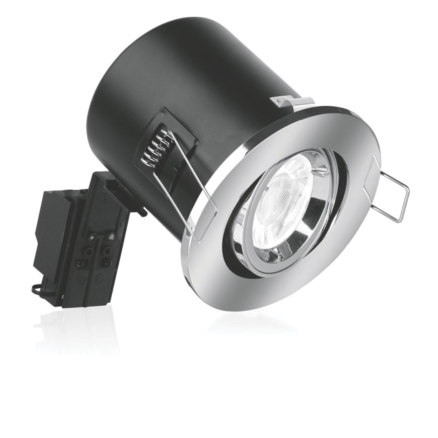 Aurora EFD Adjustable Fire Rated LED Downlight Polished Chrome 5W 500lm (8184P)