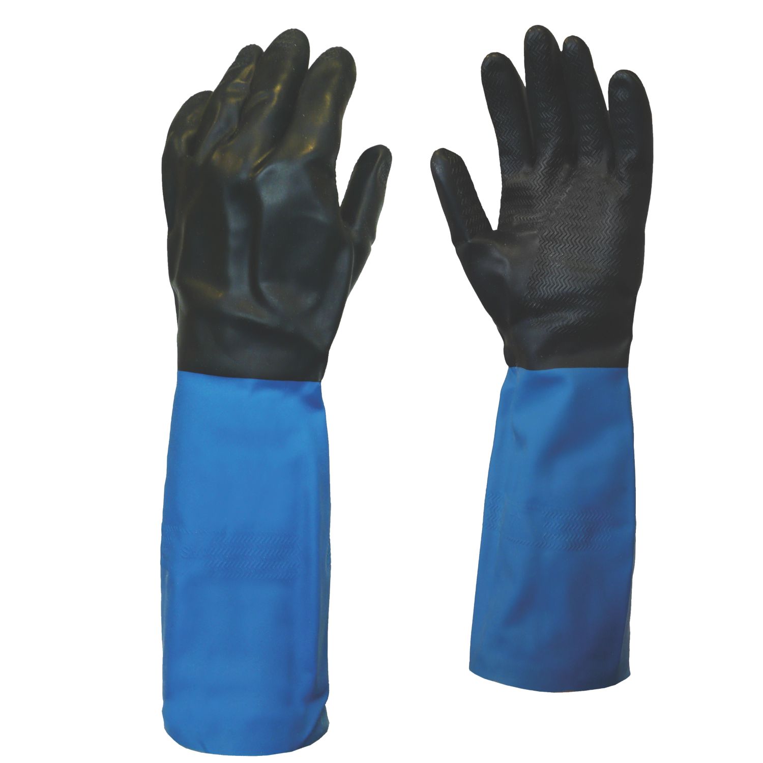 Showa Best Chem Master Gauntlets Blue/Black Large (81864)