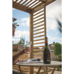 Forest Dining 10' x 8' (Nominal) Flat Timber Pergola