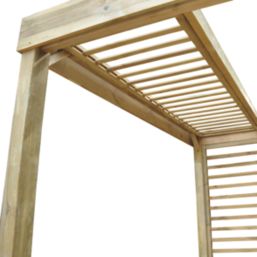 Forest Dining 10' x 8' (Nominal) Flat Timber Pergola