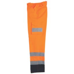 Pro RTX High Visibilty  Cargo Trousers Orange 40" W 31" L