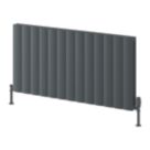 Reina Loco Double 600mm x 1230mm 4567BTU Anthracite Horizontal Designer Radiator