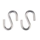 Essentials S-Hooks Steel 45 x 5mm 4 Pack