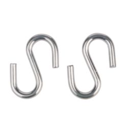 Essentials S-Hooks Steel 45 x 5mm 4 Pack