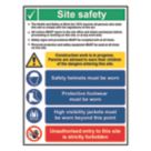 "Site Safety" Notice Sign 800mm x 600mm