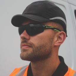 Traega Green Cura Smoke Lens Safety Glasses