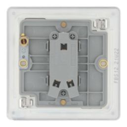 LAP  20A 16AX 1-Gang 2-Way Light Switch  Brushed Stainless Steel