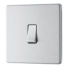 LAP  20A 16AX 1-Gang 2-Way Light Switch  Brushed Stainless Steel