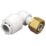 FloPlast FloFit+ Plastic Push-Fit Angled Tap Connector 15mm x 1/2"