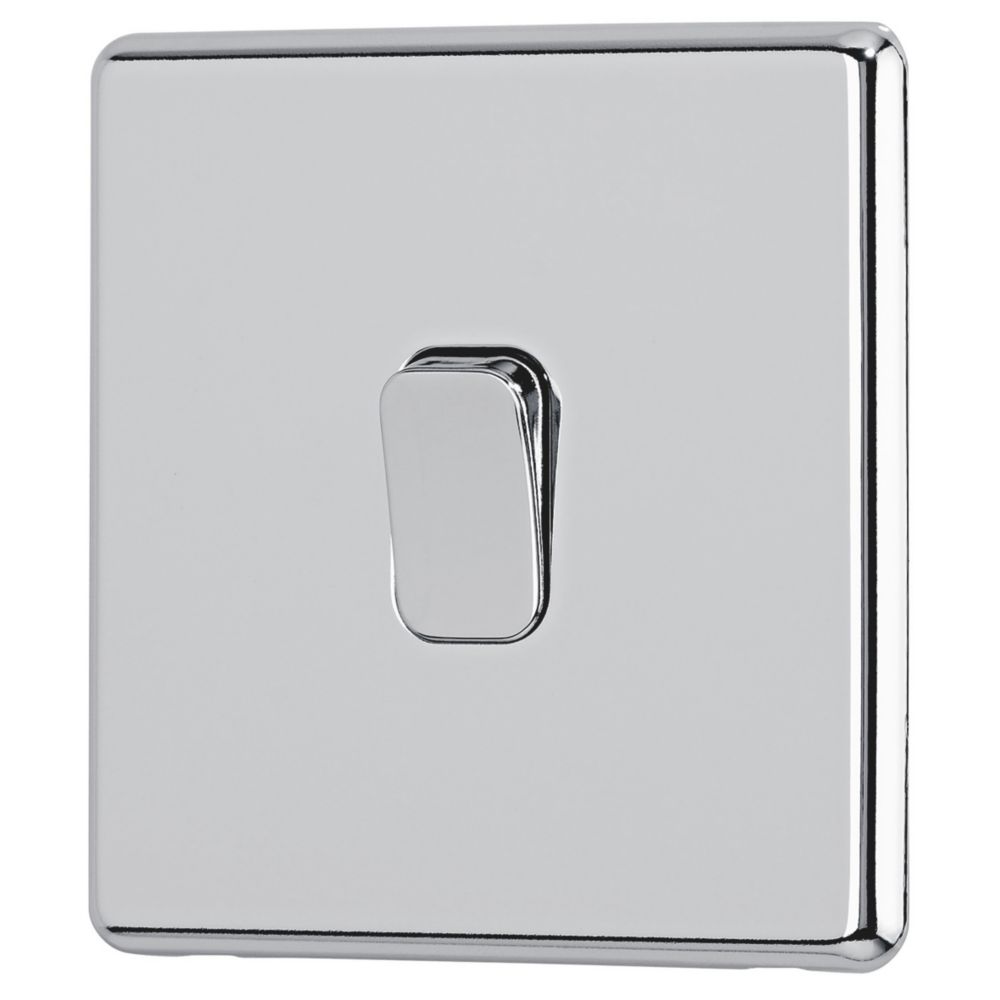 Arlec  10A 1-Gang Intermediate Switch Polished Chrome