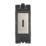 Contactum  20AX Grid DP Key Switch Brushed Steel  with Black Inserts