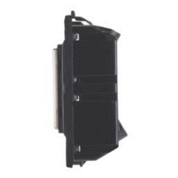 Contactum  20AX Grid DP Key Switch Brushed Steel  with Black Inserts