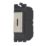 Contactum  20AX Grid DP Key Switch Brushed Steel  with Black Inserts