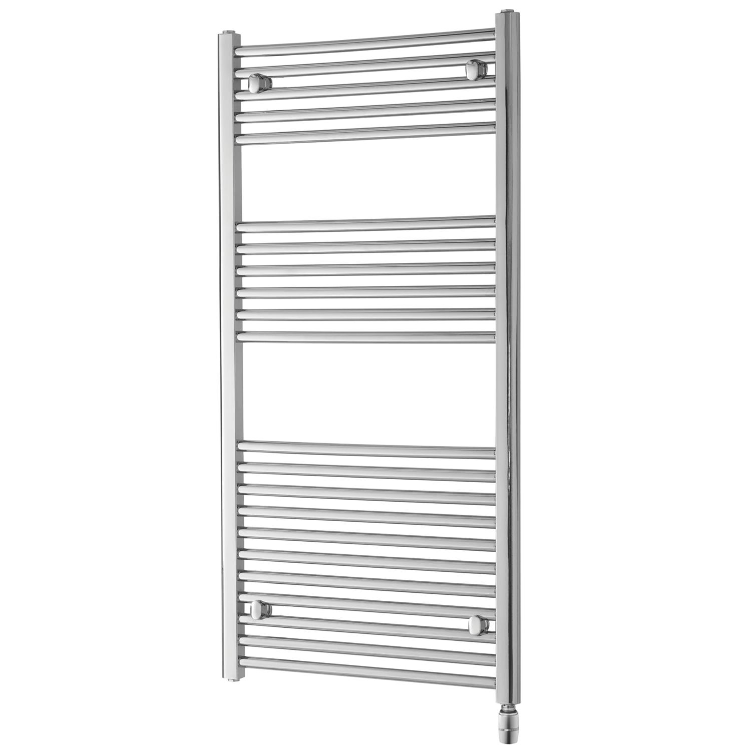 Towelrads 1186mm x 600mm 1365BTU Chrome Flat Electric Towel Radiator (818RY)