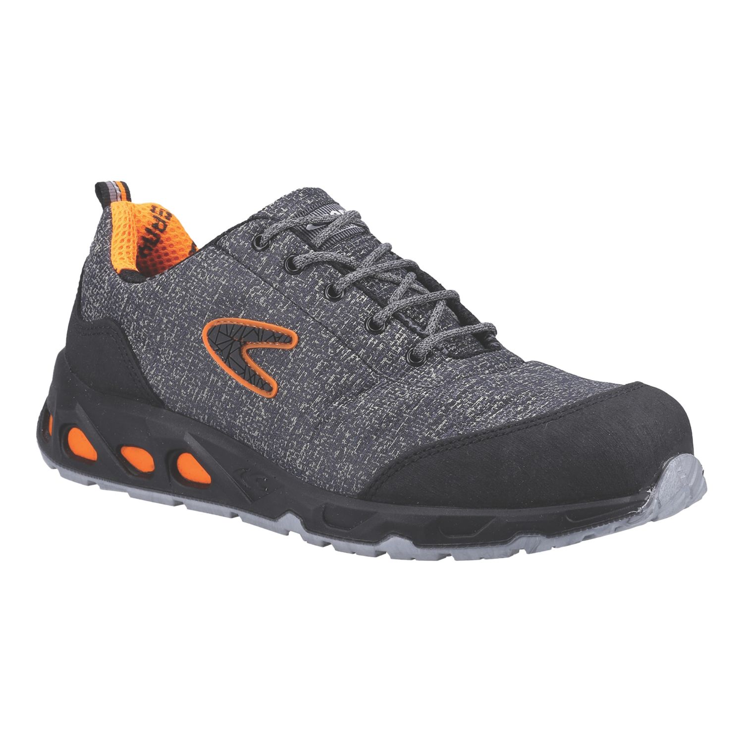 Cofra Reconverted S1P SRC Size 9 Grey/Orange Safety Trainers (818VW)
