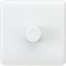 Knightsbridge Curved Edge 1-Gang 2-Way LED Leading Edge Dimmer  White