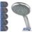 Triton Adam Shower Kit Chrome
