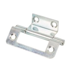 Zinc-Plated  Double Cranked Hinges 50mm x 35mm 2 Pack