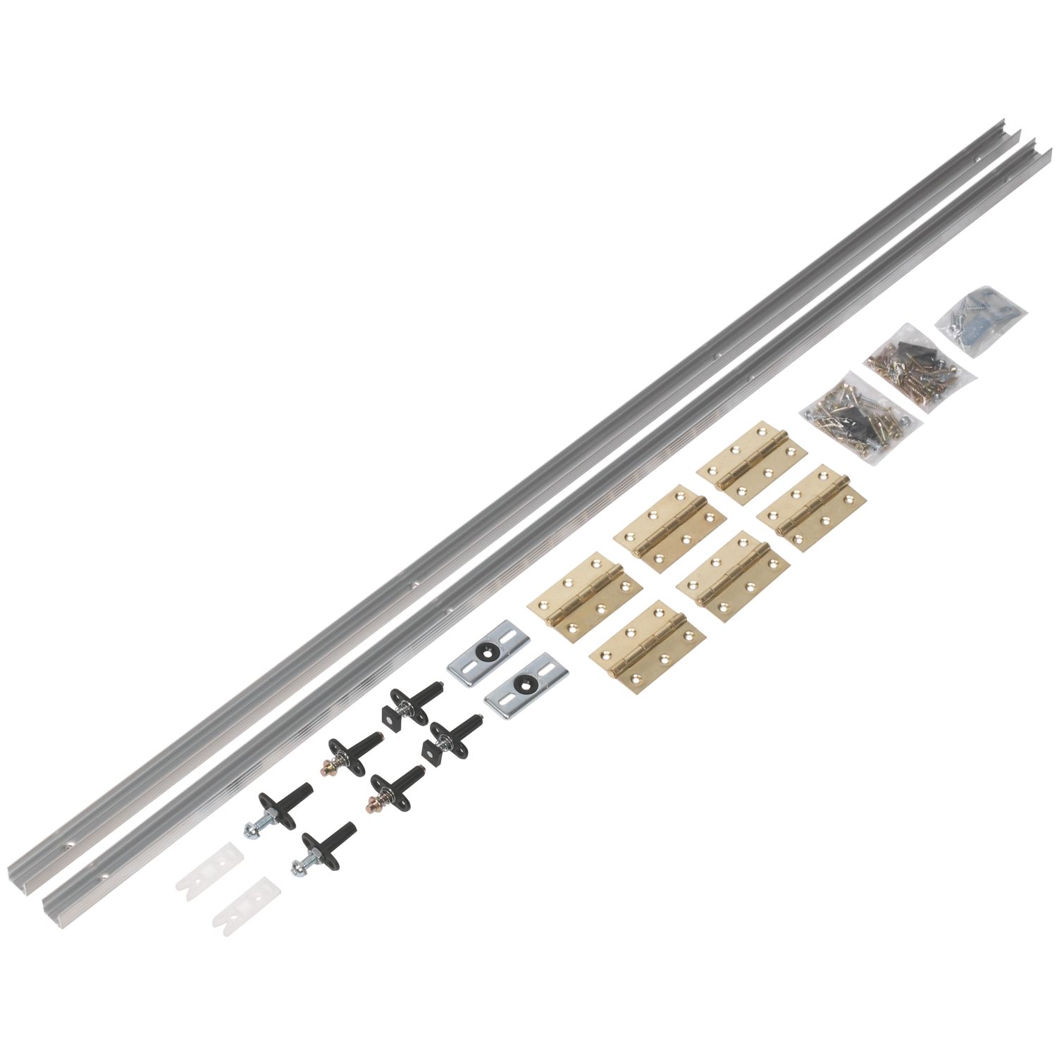 Henderson Bifold B20/4 4-Door Folding Track System Silver 2134mm (8195J)