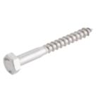 Easydrive  Hex Bolt Thread Cutting Coach Screws 8mm x 70mm 10 Pack