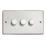Varilight V-Dim 3-Gang 2-Way  Dimmer Switch  White