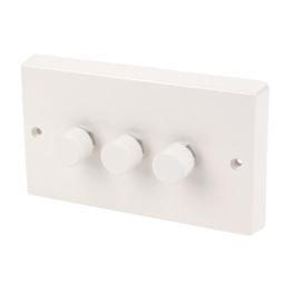 Varilight V-Dim 3-Gang 2-Way  Dimmer Switch  White