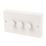 Varilight V-Dim 3-Gang 2-Way  Dimmer Switch  White