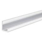 Fibo Profile J Shape End Chrome 2400mm x 10mm