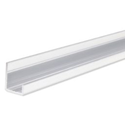 Fibo Profile J Shape End Chrome 2400mm x 10mm