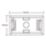 Essentials  2-Gang Dry Lining  Back Box 45mm 5 Pack